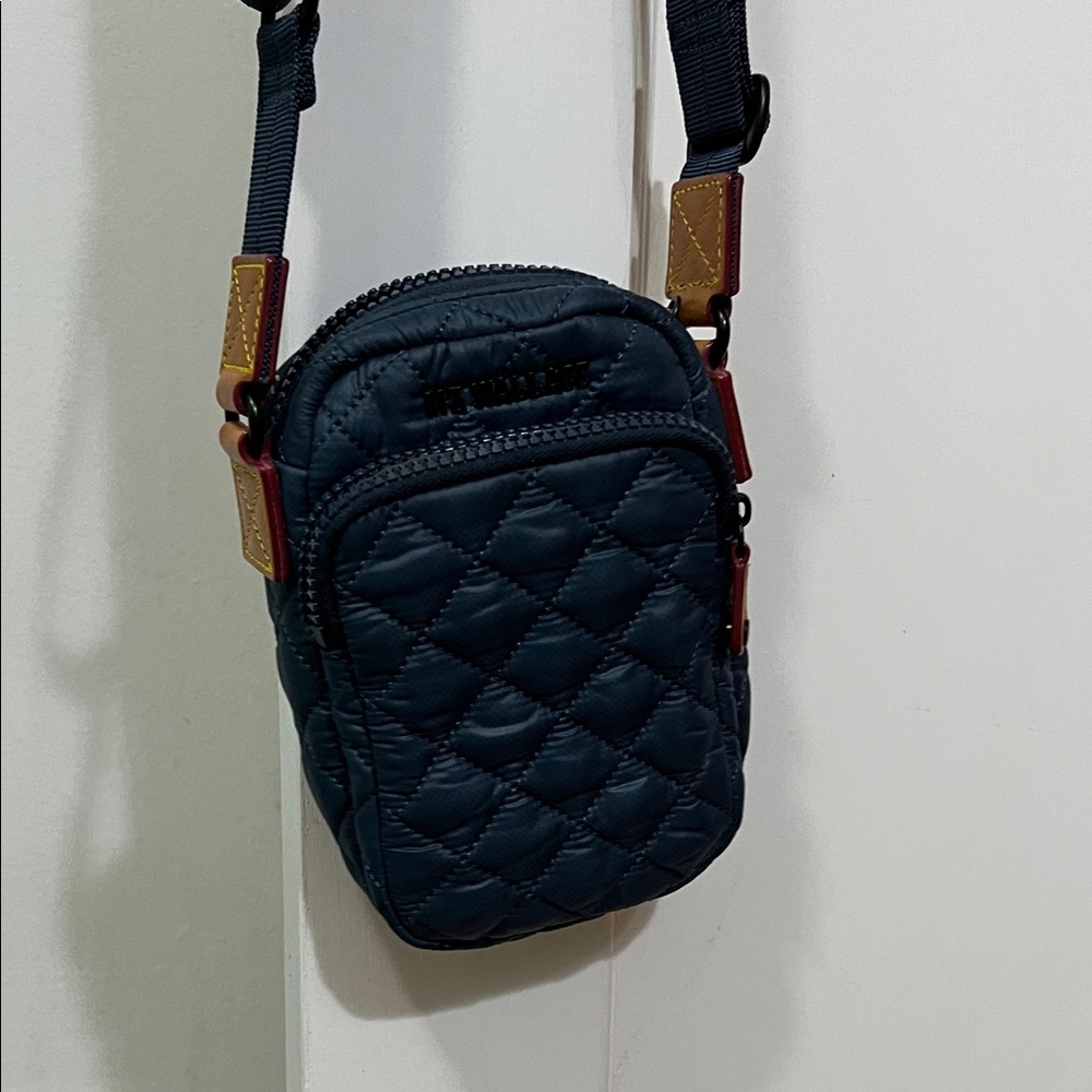 Quilted Teal MZ Wallace Mini Crossbody Bag